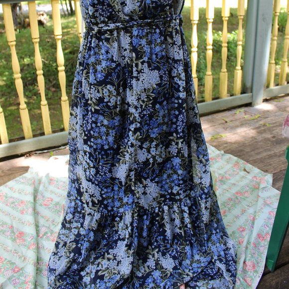 NWT Emma & Michelle Floral BoHo Dress Size L Easter Springtime Outfit - Picture 7 of 12